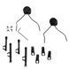 FMA FARA OTH Headset TB1292, Black, Adapter, Peltor, MSA Sordin, Howard