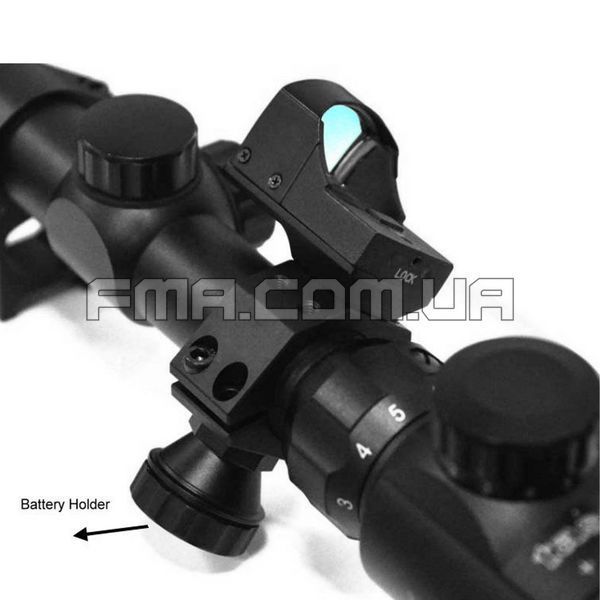 FMA 25mm Round Mount for Riflescope, Black