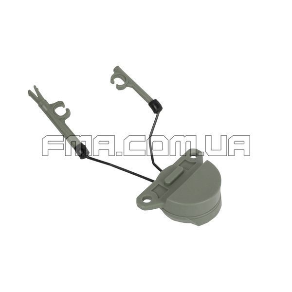 FMA EX Headset and Helmet Rail Adapter Set GEN2 for Peltor Comtac, Foliage Green, Adapter, Peltor