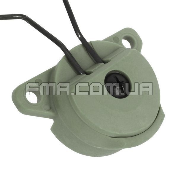 FMA EX Headset and Helmet Rail Adapter Set GEN2 for Peltor Comtac, Foliage Green, Adapter, Peltor
