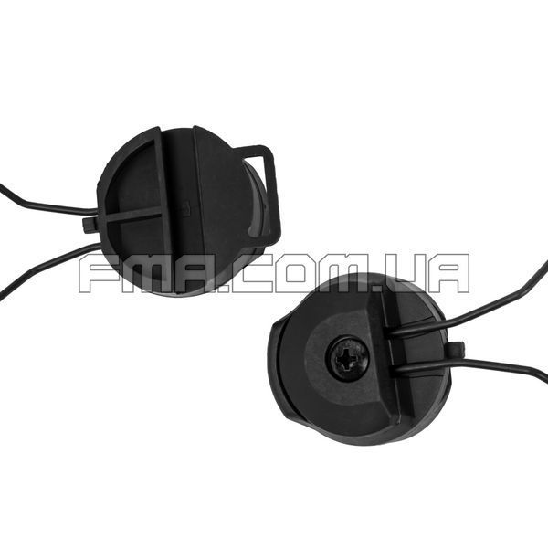 FMA MSA Sordin Type Headset Adaptor for ACH-ARC Helmet Rail, Black, Adapter, MSA Sordin