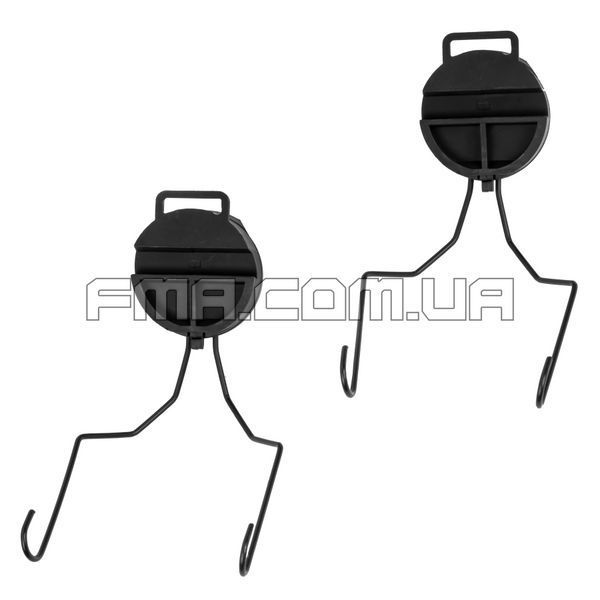 FMA MSA Sordin Type Headset Adaptor for ACH-ARC Helmet Rail, Black, Adapter, MSA Sordin