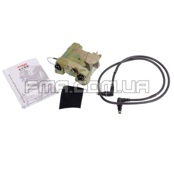 FMA PVS-31 Battery Case with Function + L connector, Multicam, Battery Case