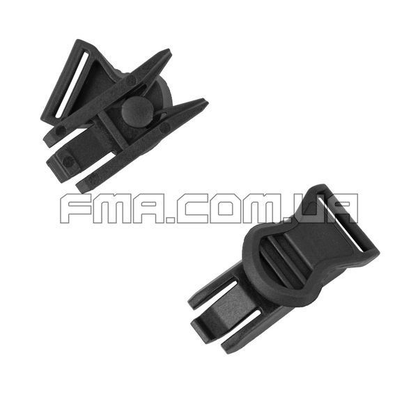 FMA Goggle Swivel Clips 19mm, Black, Swivel Clips