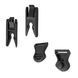 FMA Goggle Swivel Clips 19mm, Black, Swivel Clips