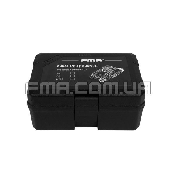 FMA LAB PEQ LA5-C, Black, Laser designator, LA5, IR, Red