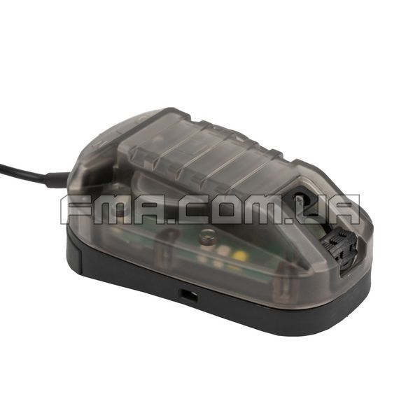 FMA PIM HEL-STAR 6 Helmet Light with Shock Sensor, Black, White, IR, Red