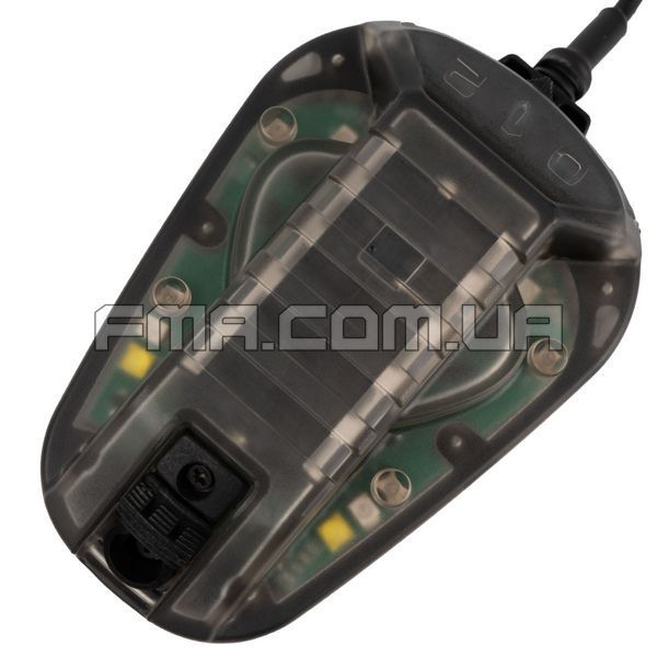 FMA PIM HEL-STAR 6 Helmet Light with Shock Sensor, Black, White, IR, Red