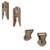 FMA Goggle Swivel Clips 19mm, DE, Swivel Clips