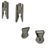 FMA Goggle Swivel Clips 19mm, Foliage Green, Swivel Clips